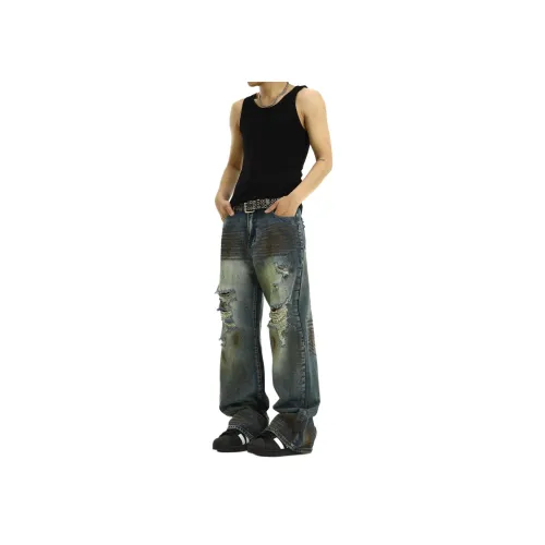 Pirkadat Синие Унисекс Джинсы