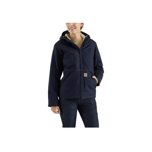 Carhartt 102694 Пламя-устойчивый Full Swing QUICK Утка Куртка Куртки Пальто Свободный крой Женские Темно-морской синий