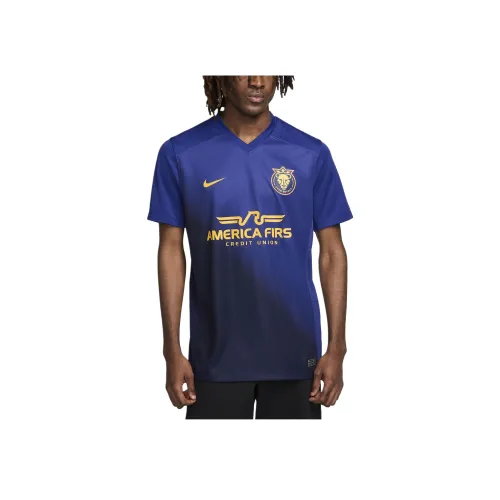 nike Utah Royals 2024 Stadium Вторичный T Рубашка Мужская Синяя