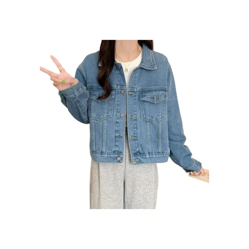 JEANSWEST Джинсовая куртка женская светло-синяя