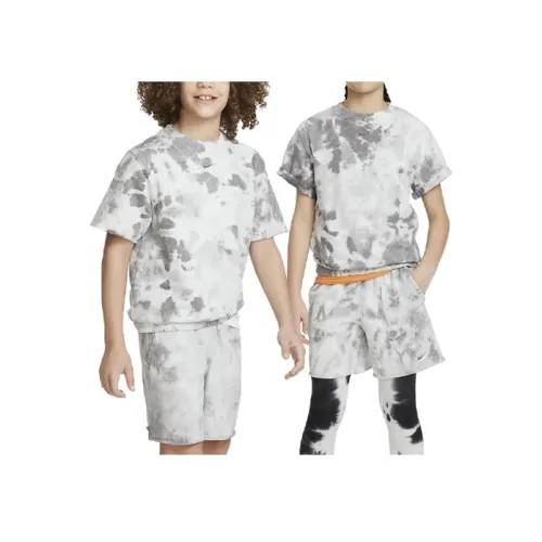 nike T-рубашка Sportswear Club флис светло-дымчатый серый детский