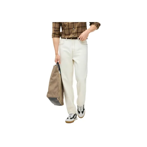 St. H Ecru Men's Jeans St. H Экрю Мужские Джинсы