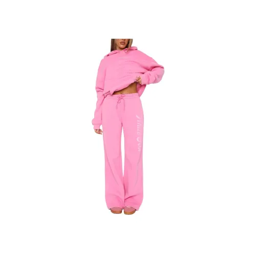 WHITE FOX Широкие брюки тренировочные штаны вязаные тренировочные штаны женские