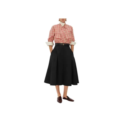 Bottega Veneta Повседневный Длинный Юбка Женские Черный