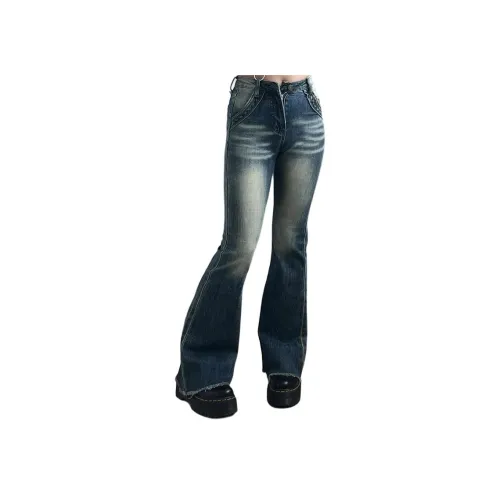 YEARNED Blue Women's Jeans YEARNED Синий Женские Джинсы