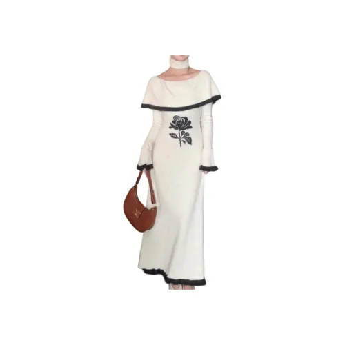 Nooidea Official Длинное платье с длинными рукавами женское