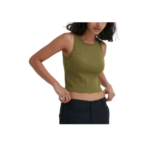 UNIQLO Оливковые Женские Майки