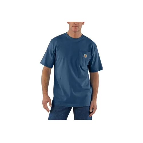 Carhartt SS25 K87 Мужская Свободная Подкладка Тяжелая Короткая Рукав Карманная Футболка Т-Футболка Мужская