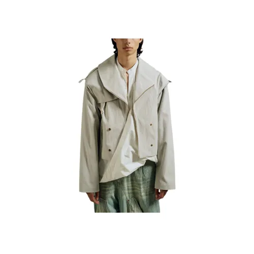 NAMESAKE Men's Oyster Gray Coat NAMESAKE Мужское пальто цвета устричный серый