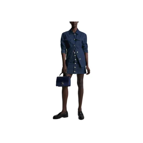 Tommy Hilfiger Синие Женские Повседневные Короткие Юбки