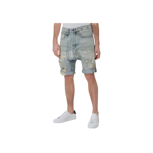 R13 Men's Blue Denim Shorts