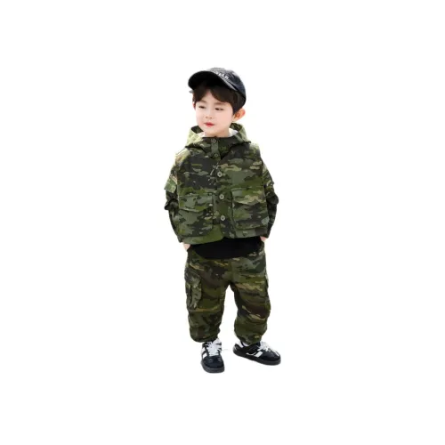 Aisina Камуфляж Комплект Школьный возраст Повседневная Спортивная Одежда