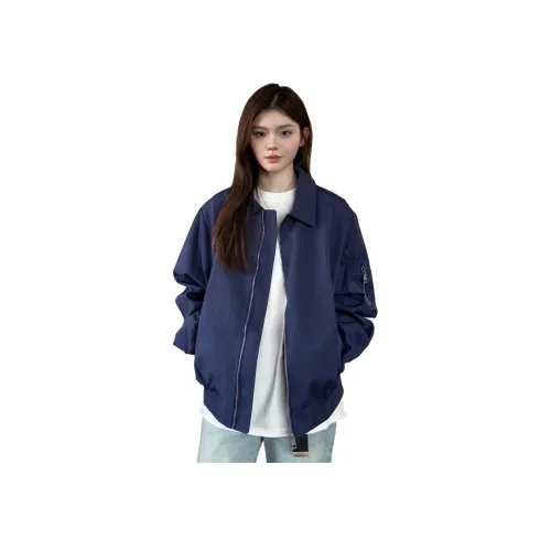 DEAR BETSY Темно-синие унисекс куртки