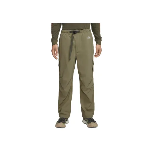 Nike Армейский зеленый Мужские Вязаные Тренировочные Штаны