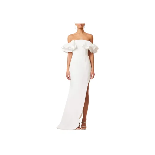 ELLIATTCOLLECTIVE Off The Shoulder Платье Короткое с Короткими Рукавами Женское