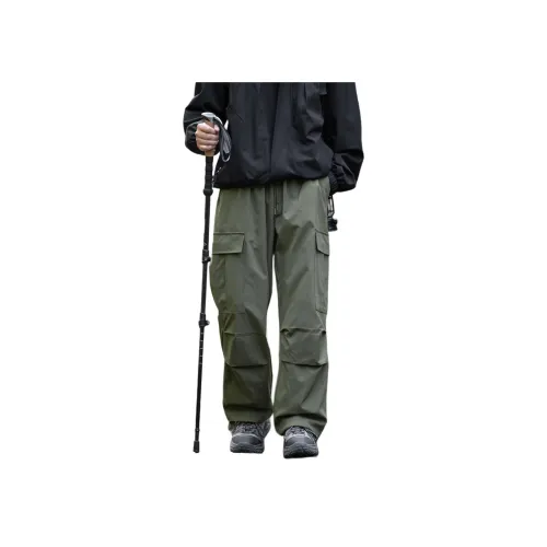 RAP PANDA Карго Брюки Унисекс Армейский Зеленый