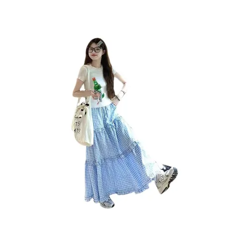 MUCCHIC Повседневный Длинный Юбка Женские