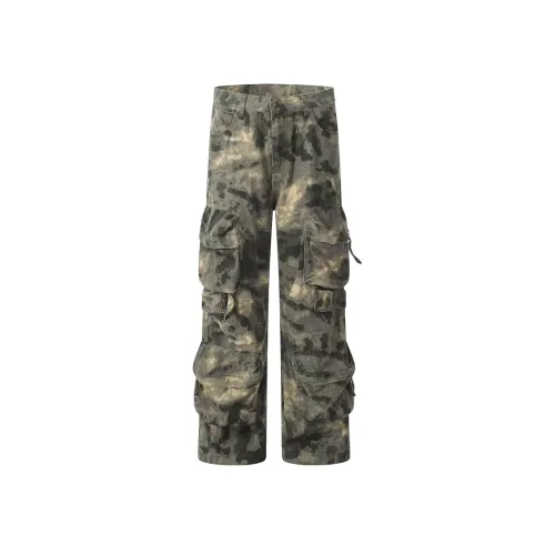 SNEIKLAU Камуфляж Унисекс Джинсы