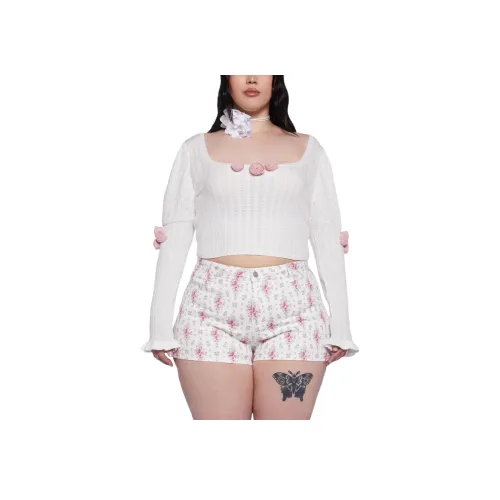 Dolls Kill Белый Женские T-рубашки