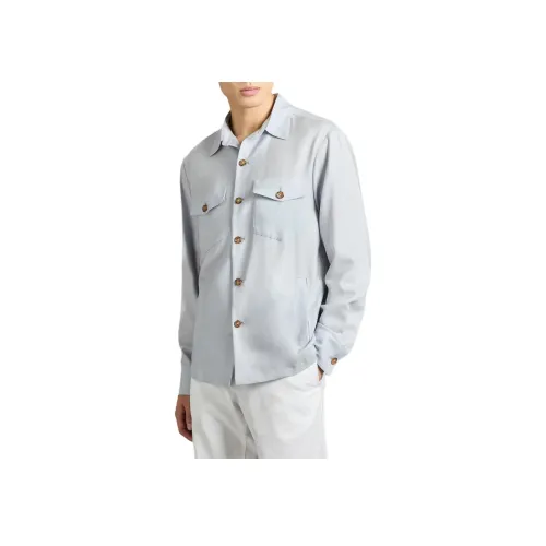 Colombo Светло-Синие Мужские Рубашки