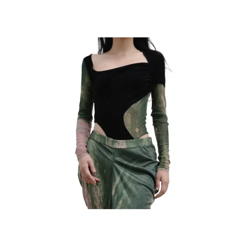 Oude Waag Зеленый Розовый Женское боди