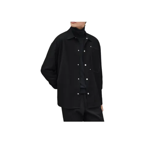 HERMES Мужские черные рубашки