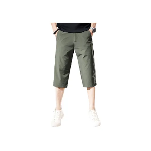 GUISE Летние Повседневные Шорты Свободного Кроя Унисекс Армейский Зеленый
