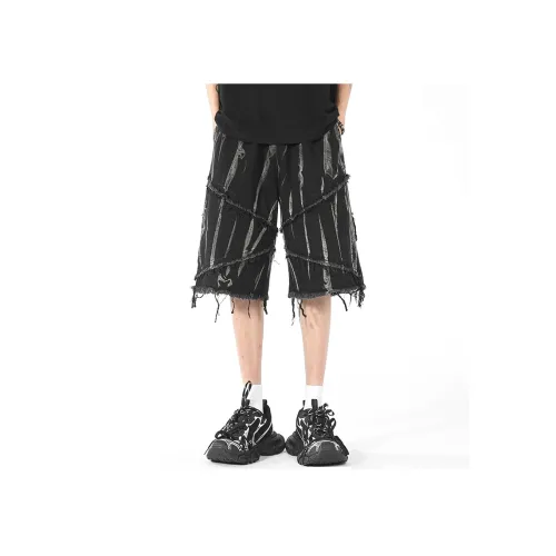 GOODHENLCE Черные Hip Hop Унисекс Джинсовые Шорты