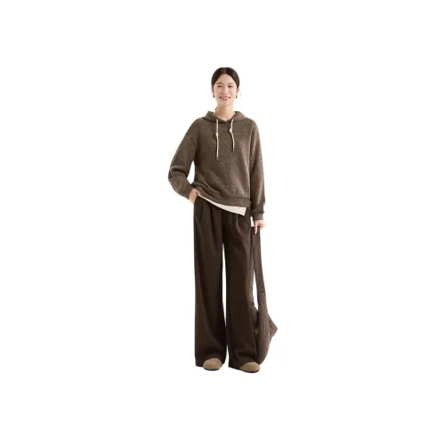IHIMI Mist Brown Women's Casual Pants IHIMI Mist Коричневый Женские Повседневные Брюки