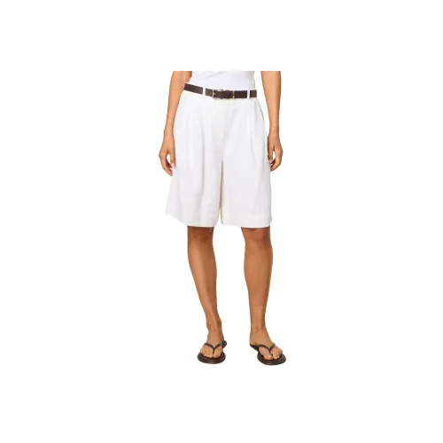 GLASSONS Linen Blend Longline Tailored Short Casual Shorts Women's