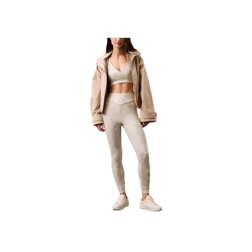 Calvin Klein Смешанные бежевые женские спортивные брюки