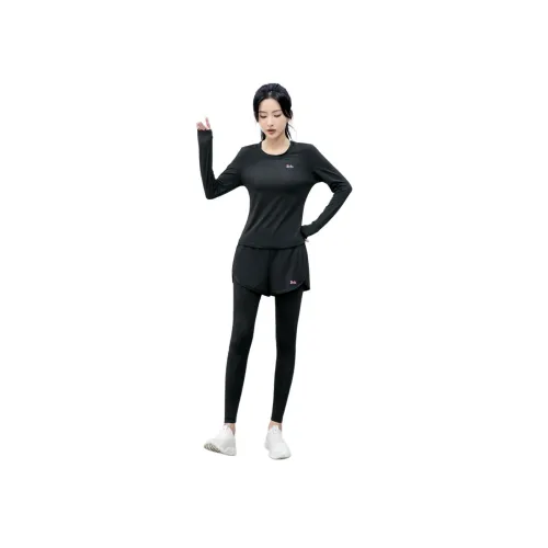 Барби Черный Женские Фитнес-комплекты