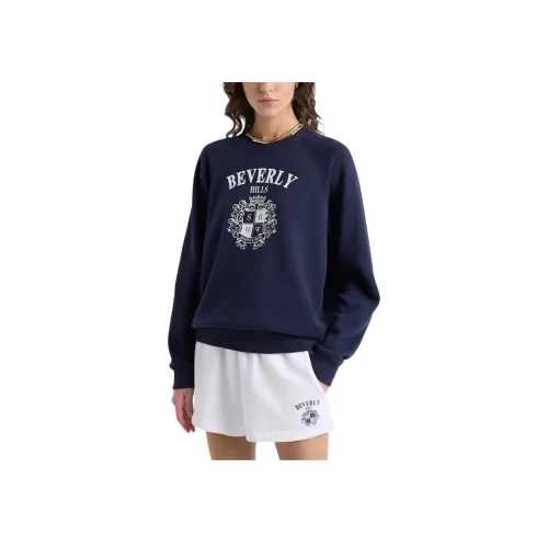 SPORTY RICH Beverly Hills Crest Повседневные шорты Женские Белые