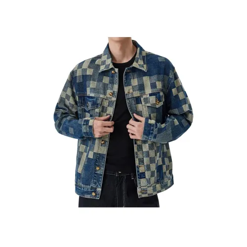 ZENGZHI Denim Jacket Straight Fit Unisex ZENGZHI Деним Куртка Прямой крой Унисекс