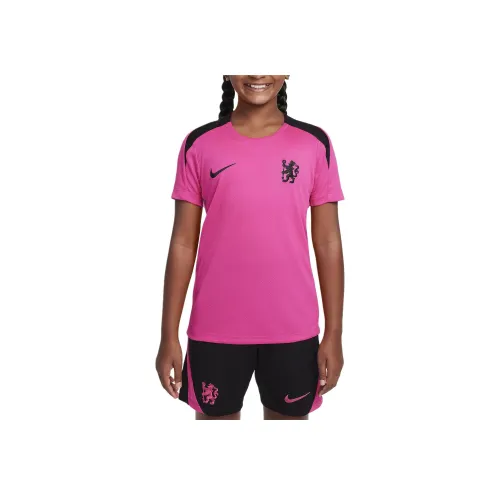 Nike Chelsea FC Dri-FIT Форма T Рубашка Strike Third Розовая Подростки
