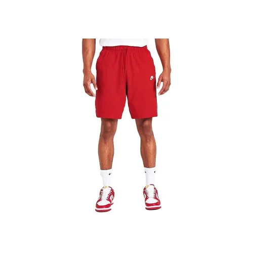 Nike Red Men's Casual Shorts Nike Красные Мужские Повседневные Шорты