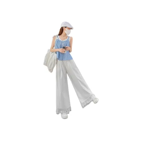 MORii Белый Женские Повседневные Брюки