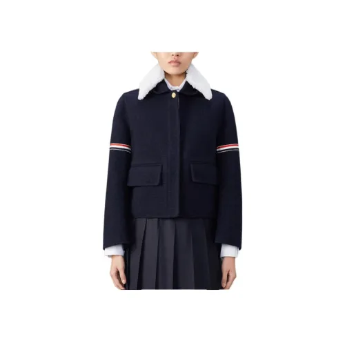 THOM BROWNE· FW24 Куртки и пальто Женские Морской синий