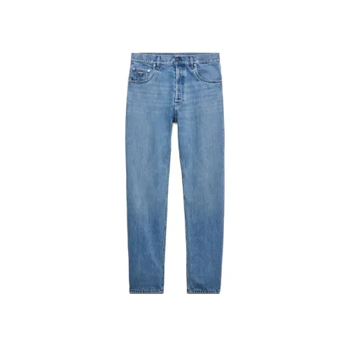 PRADA SS24 Джинсы Мужские Светло-Синий