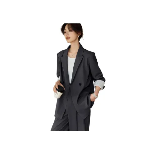 Mo Han Yi Mei Бизнес-костюм женский темно-серый