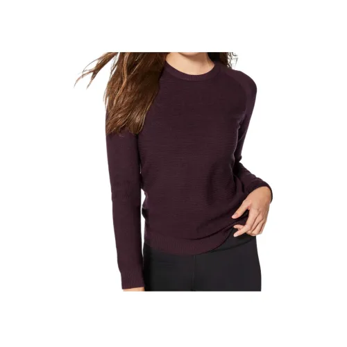 lululemon SIMPLY Шерсть Свитер Женские Черный Вишня