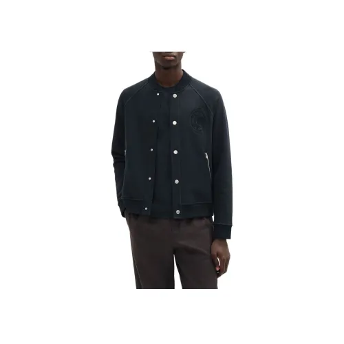 HERMES FW25 Куртки и Пальто Мужской Морской Синий