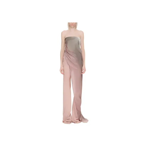RICK OWENS Серо-розовые Женские Топы без бретелек