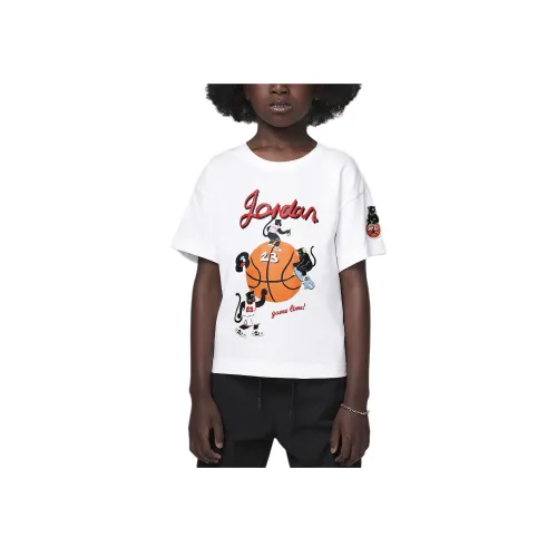 Джордан T Рубашка Белый для детей от 3 до 7 лет