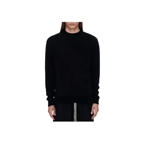 RICK OWENS совместный бренд Черные Мужские Кашемировые Свитера
