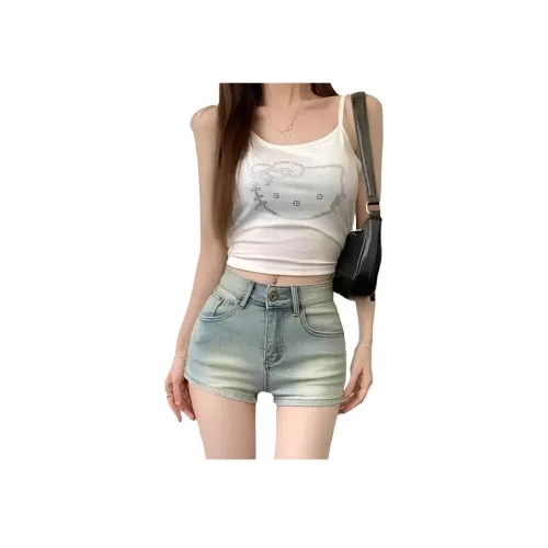 OMOIDAS Светло-синие Женские Джинсовые Шорты