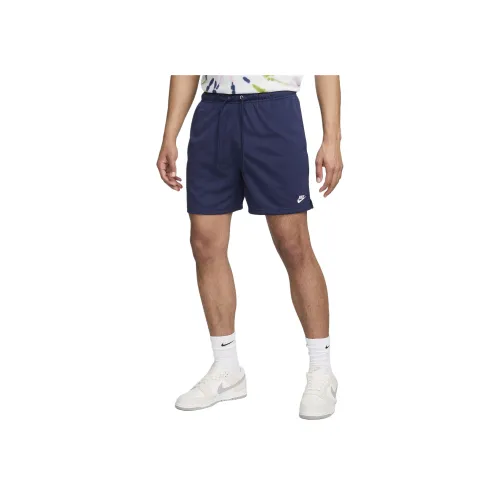 nike Повседневные шорты Мужские Midnight Sea Синий Белый