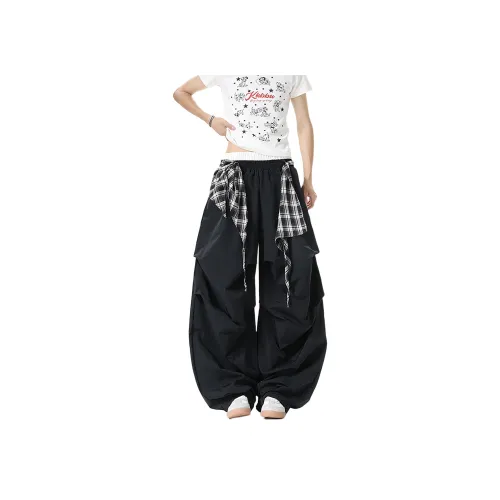 ZYKY Black Unisex Casual Pants ZYKY Черные Унисекс Повседневные Штаны