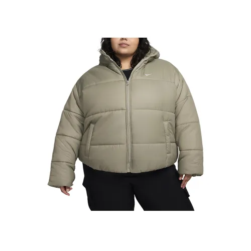 nike Sportswear Классический пуховик и пальто женские светло-армейский зеленый