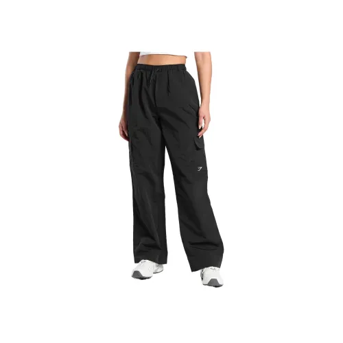 GYMSHARK Черные Женские Брюки Карго